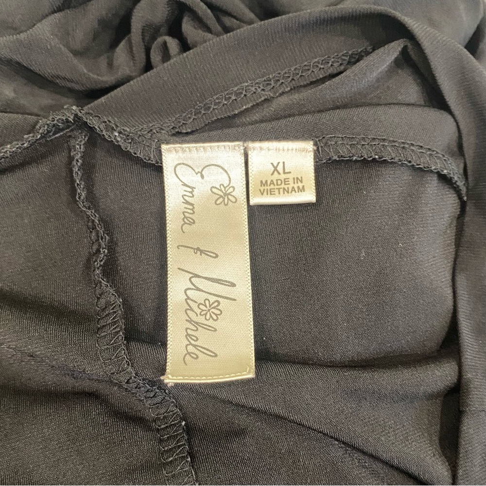 Emma & Michele Black Zip Up Jumpsuit Size XL - Picture 4 of 4